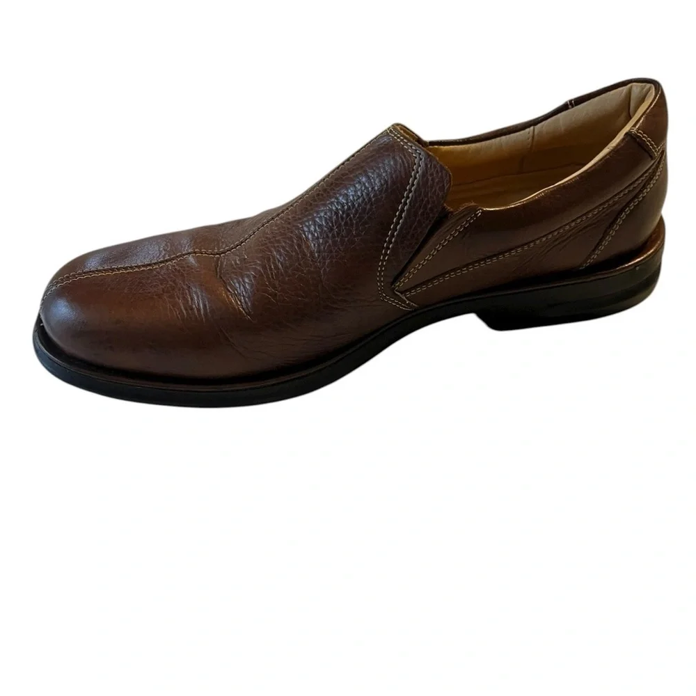 Sandro Brown Leather Loafers with Comfort Gel Sole. Men’s Size 10.5 D